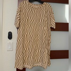 Rylee + Cru wavy jersey dress